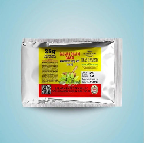 SALMAN BHAI KI DAWAI WITH NATURAL HERBS POWDER SACHET 25G FOR ALOPECIA AND BALD