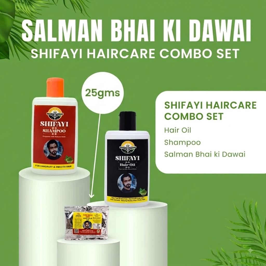 SALMAN BHAI KI DAWAI FOR ALOPECIA HAIRCARE COMBO SET (25GMS SACHET)